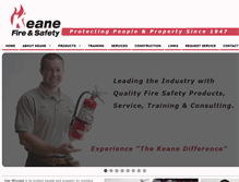 Tablet Screenshot of keanefire.com